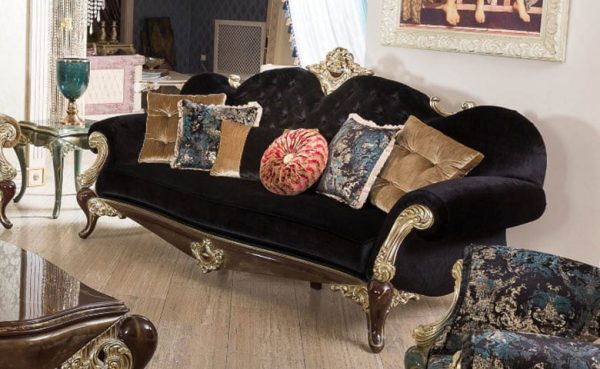 ghế sofa viền gỗ