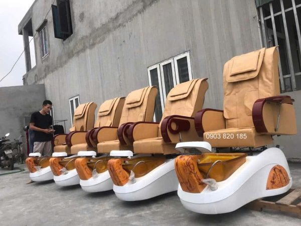 ghế nail trưng bày