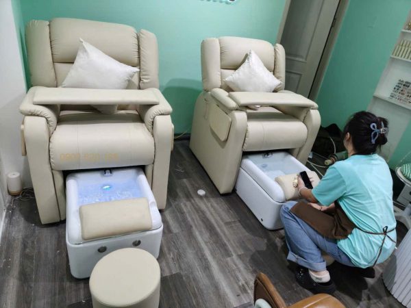 ghế nail làm chân